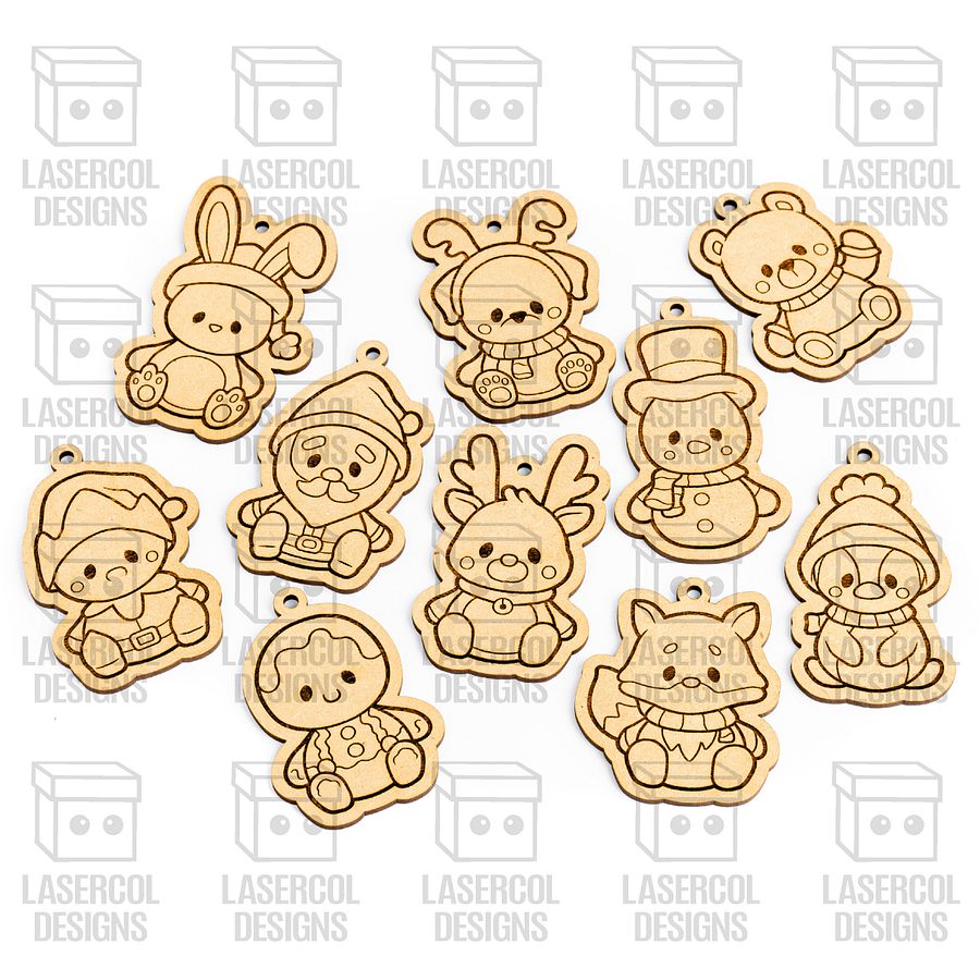 Christmas Ornaments Set - Laser Cut Files product image (2)