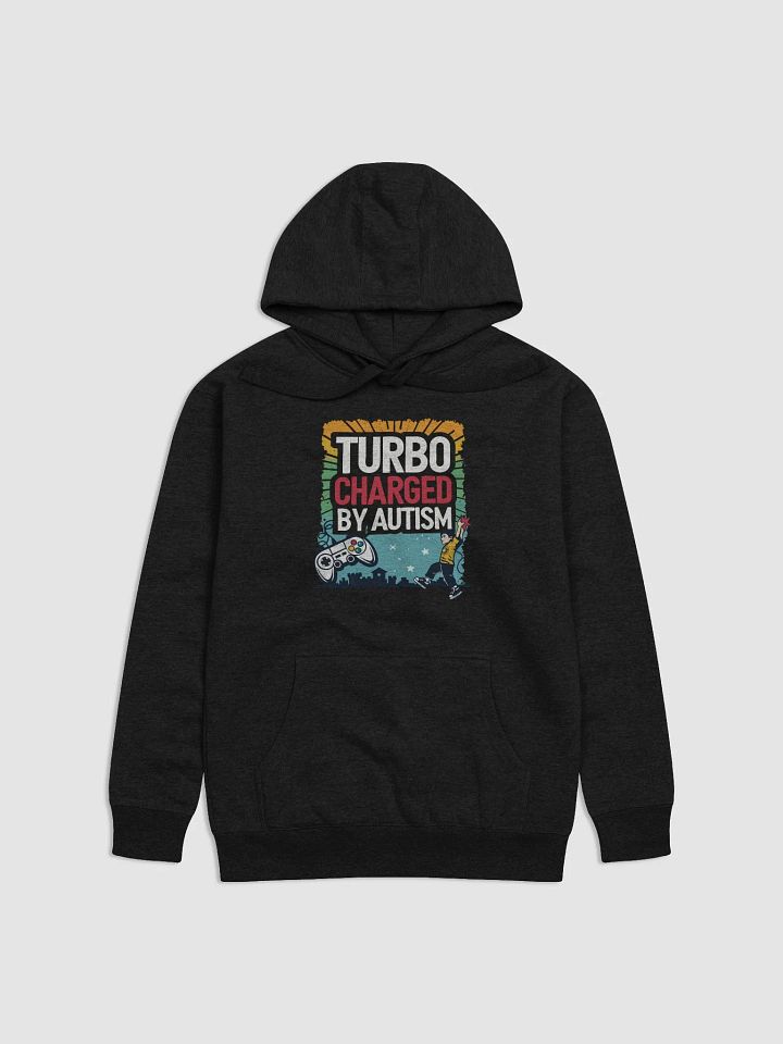Turbo Charged By Autism Gaming Hoodie | Autism Awareness Gamer Sweatshirt | Neurodiversity Support Apparel product image (7)