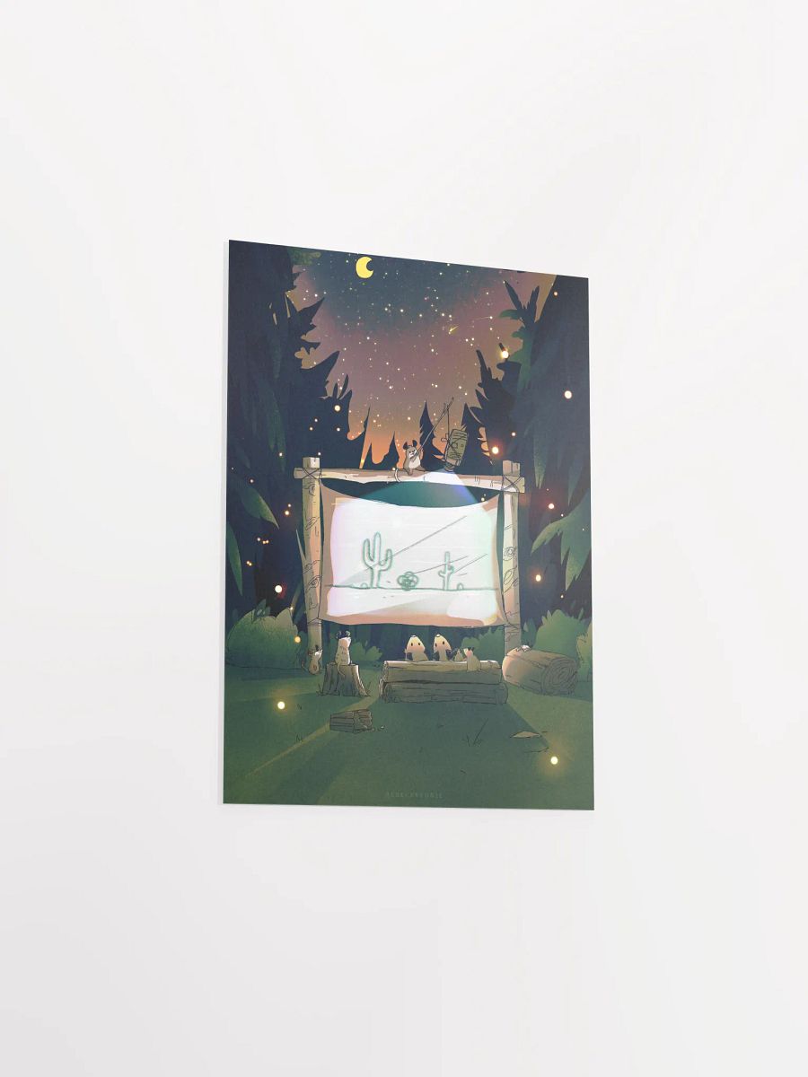 Movie Night Possums Print product image (3)