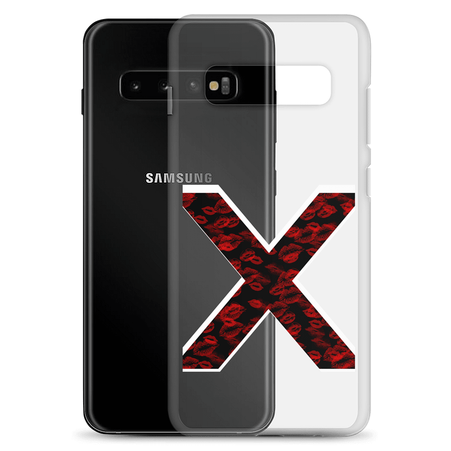Black X Red Lipstick Kisses Phone Case S product image (23)