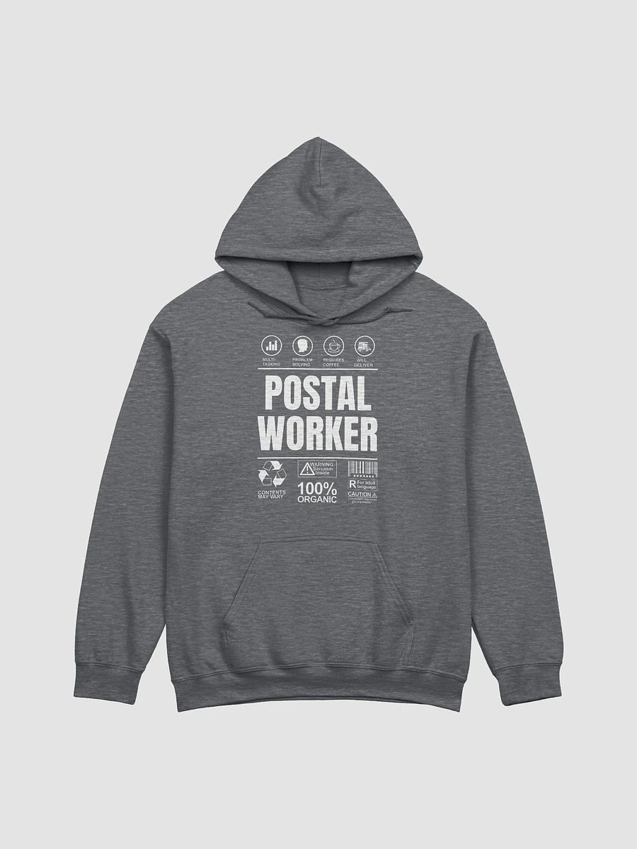 Postal Warning label unisex hoodie product image (5)