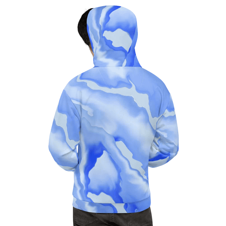 Blue Abstract Art All over print Unisex Hoodie product image (2)