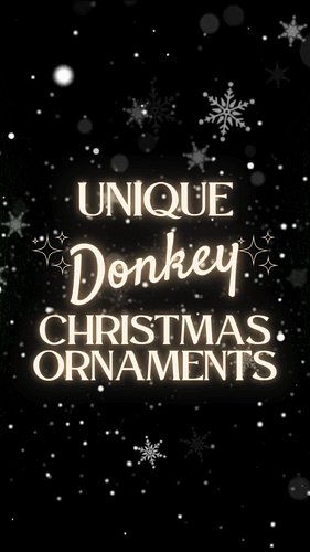 🎄🫏 Unique Donkey Christmas Ornaments! 

Shop the full collection here: https://www.hotpocketgraphics.com 

Don’t forget to li...