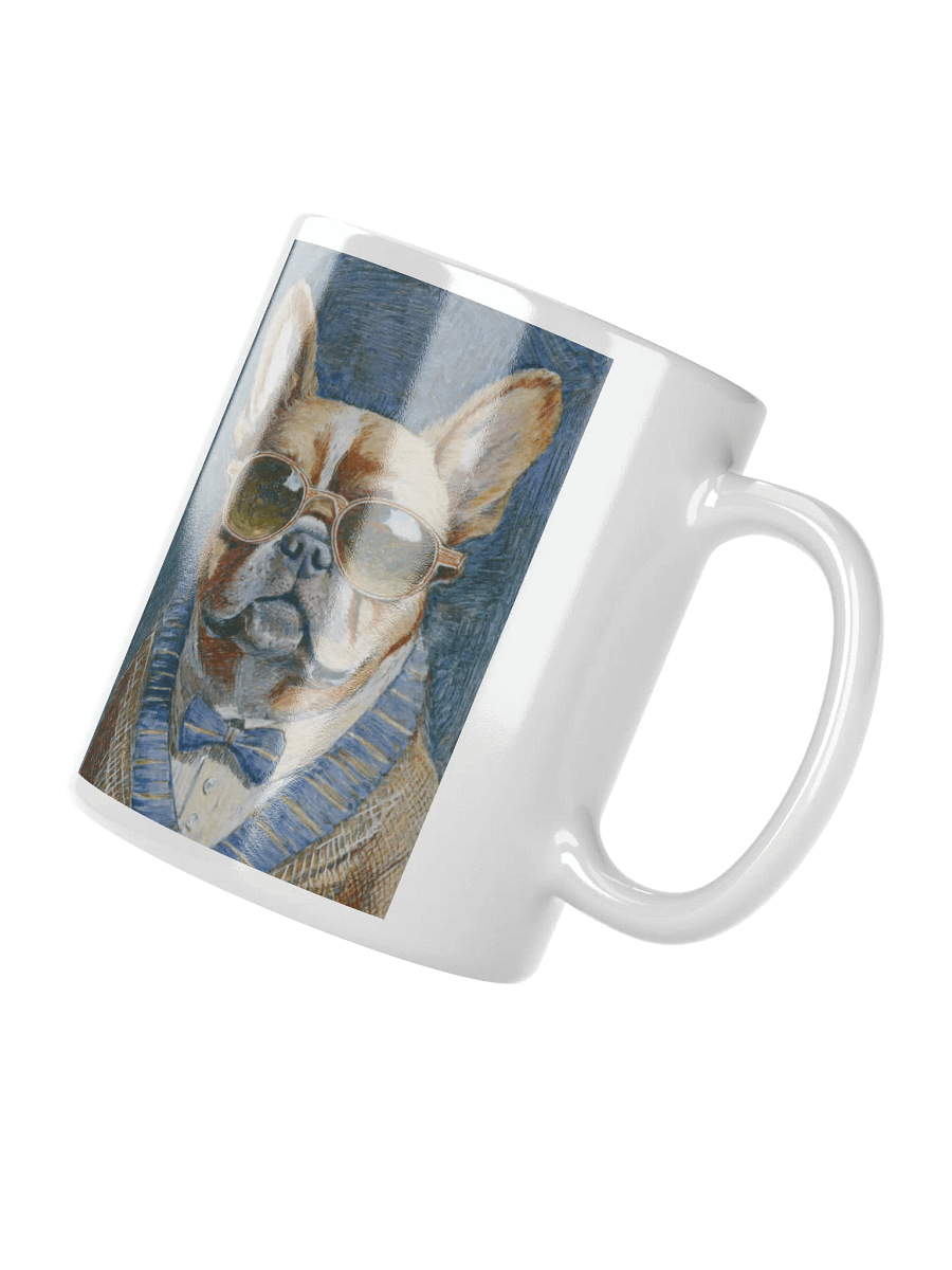 French Bulldog Sunglasses Painting - dogPXL Artistic series Shades White Mug product image (2)