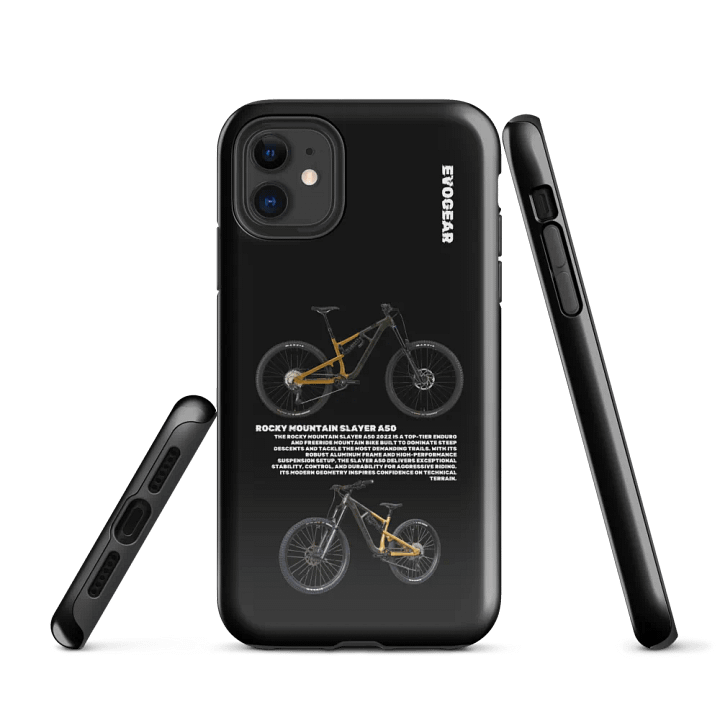 Black Rocky Mountain Slayer A50 iPhone Case product image (1)