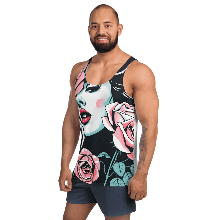 Roses and Beauty All-Over Tank Top unisex product image (2)