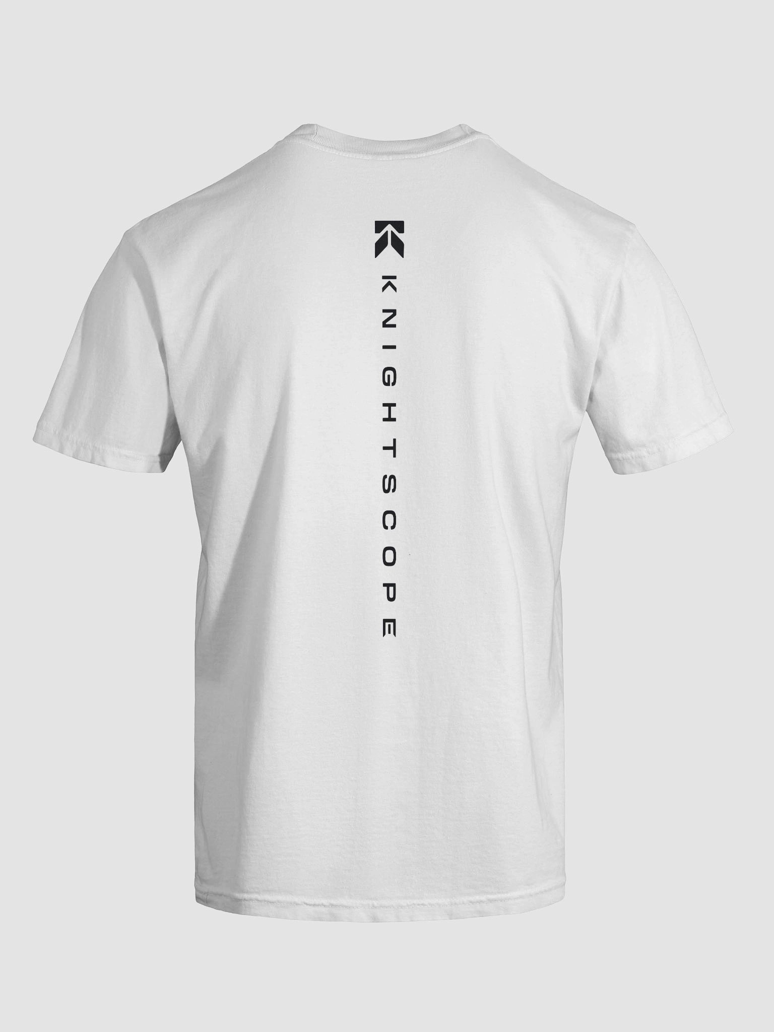 Knightscope Vertical Emblem Comfort Tee - Black on White product image (9)
