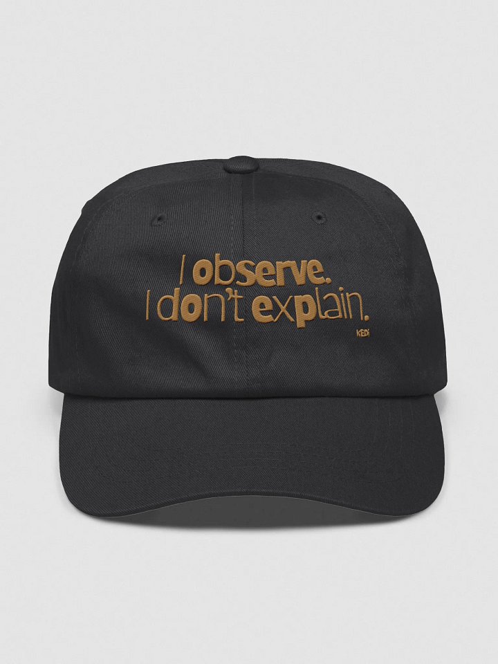 Embroidered Cat Wisdom Dad Hat product image (4)
