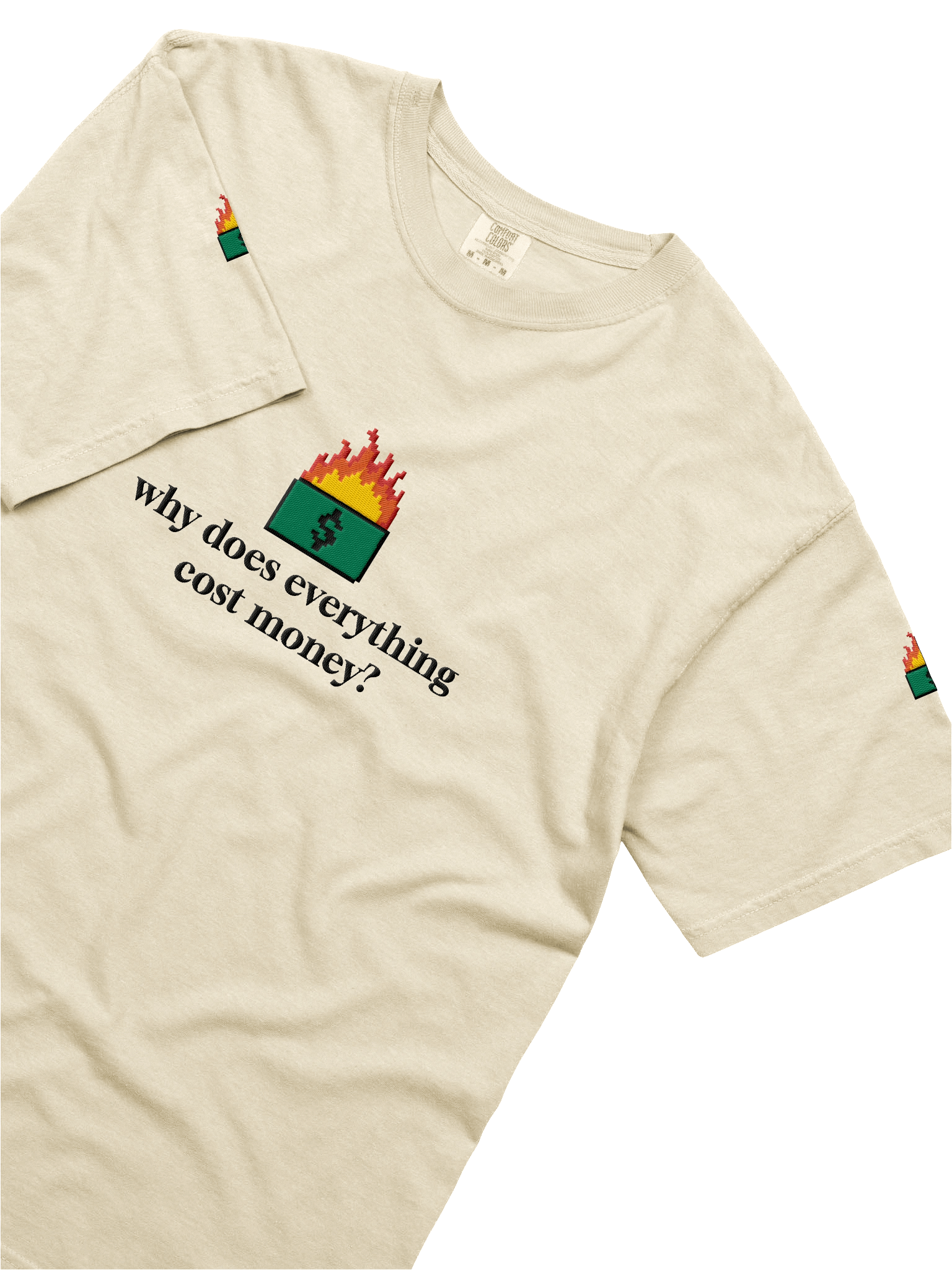 why does everything cost money? | Embroidered Tee product image (2)