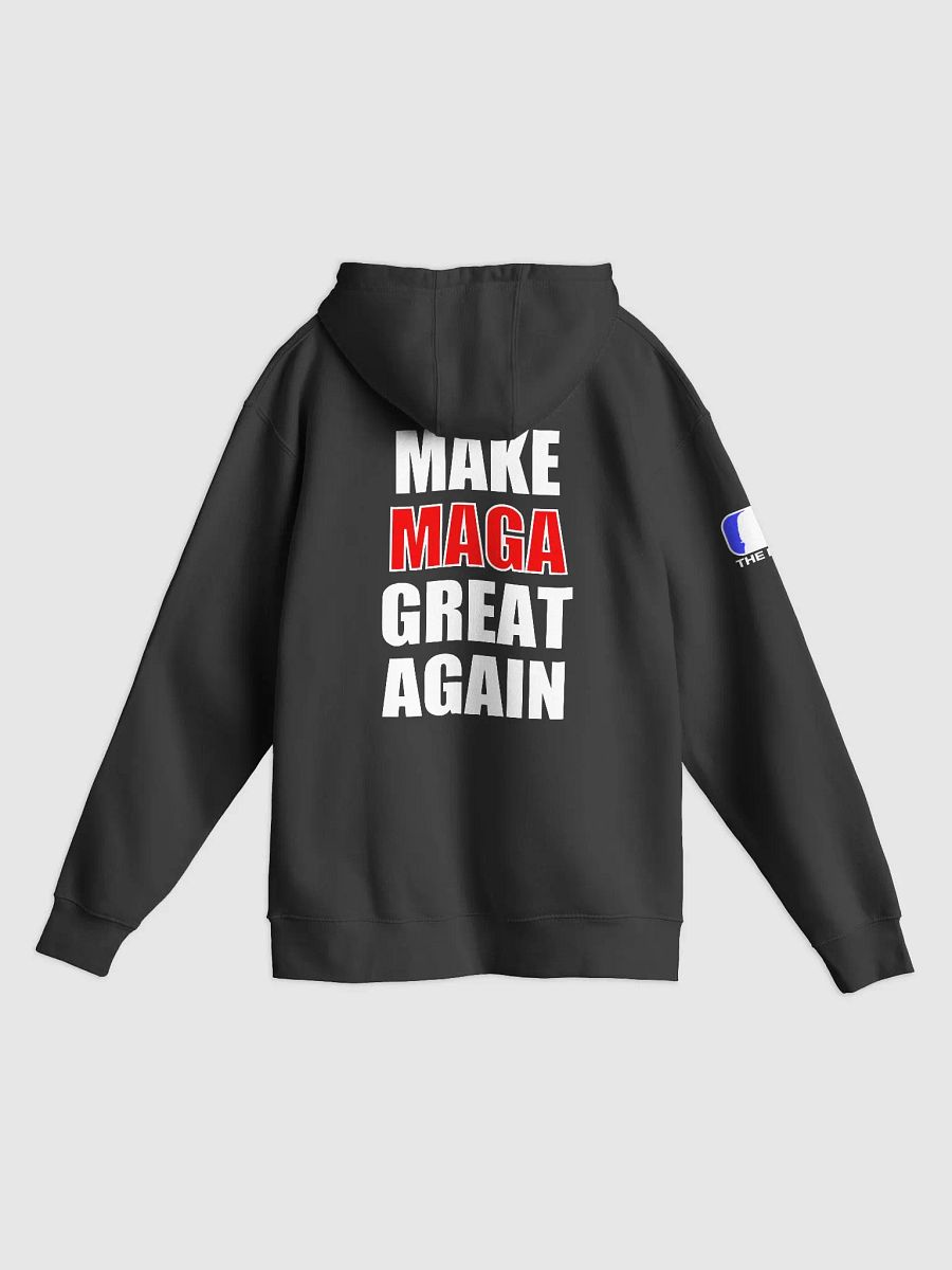 Maga Flag Logo w/ Back Black Hoodie product image (3)
