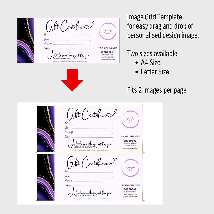 Amethyst - Gift Certificate Template product image (8)
