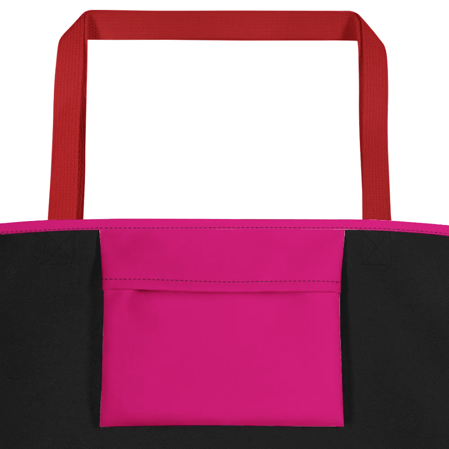 OMG Comic Book Pink Tote Bag with Red Straps product image (2)