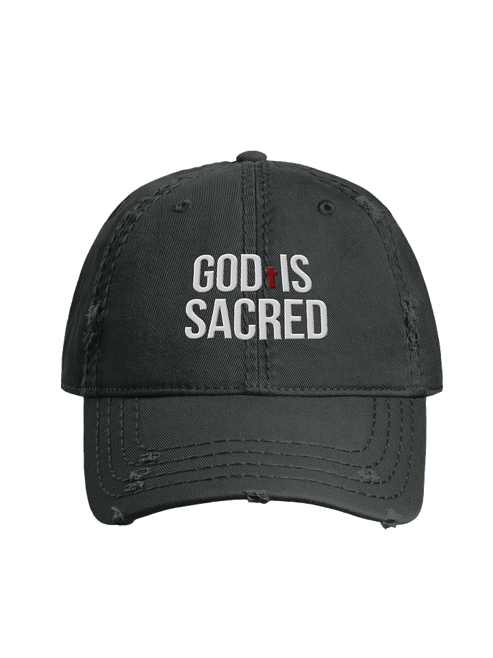 God Is Sacred - Distressed Dad Hat (Dark) product image (1)