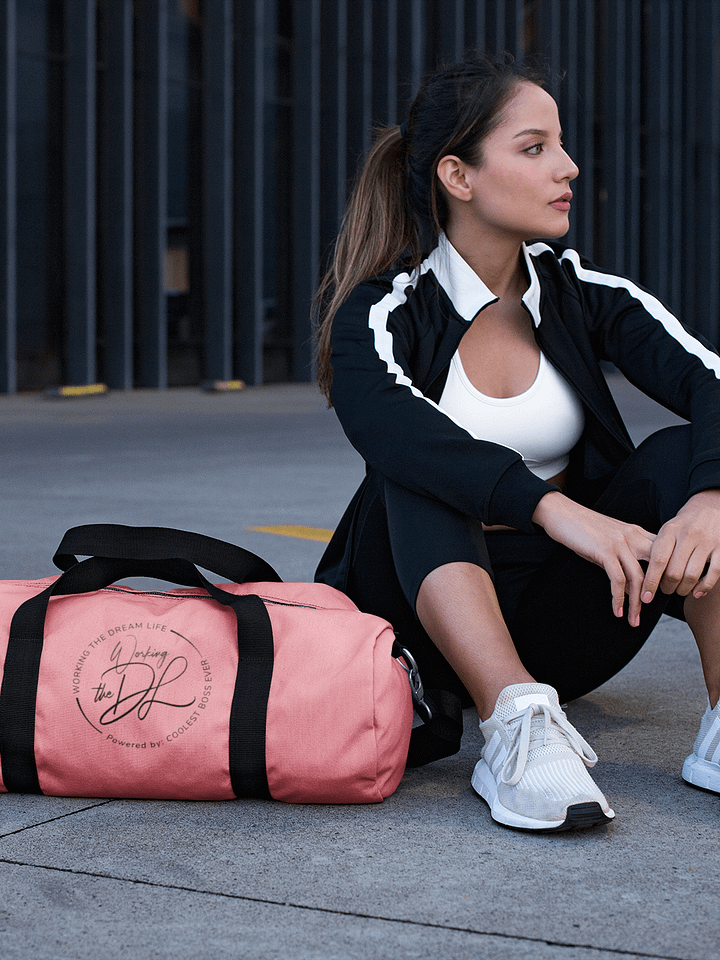 Pink All-Over Print Duffle Bag – Working The Dream Life | Premium Travel & Work Lifestyle Statement product image (2)