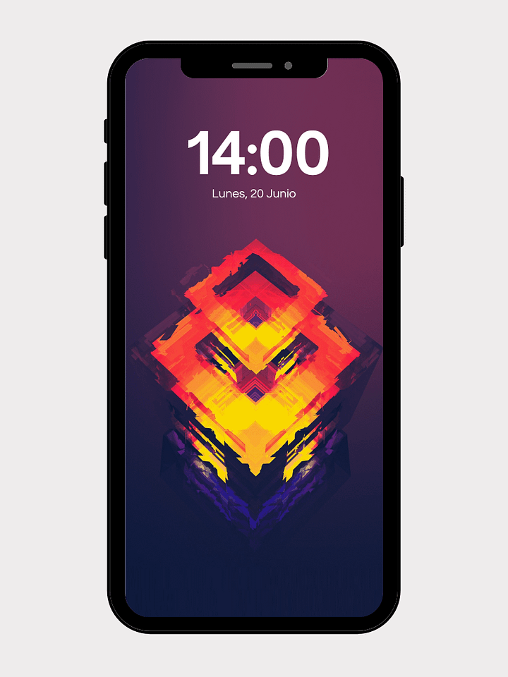 Dynamic Cube: Abstract Phone Wallpaper product image (1)