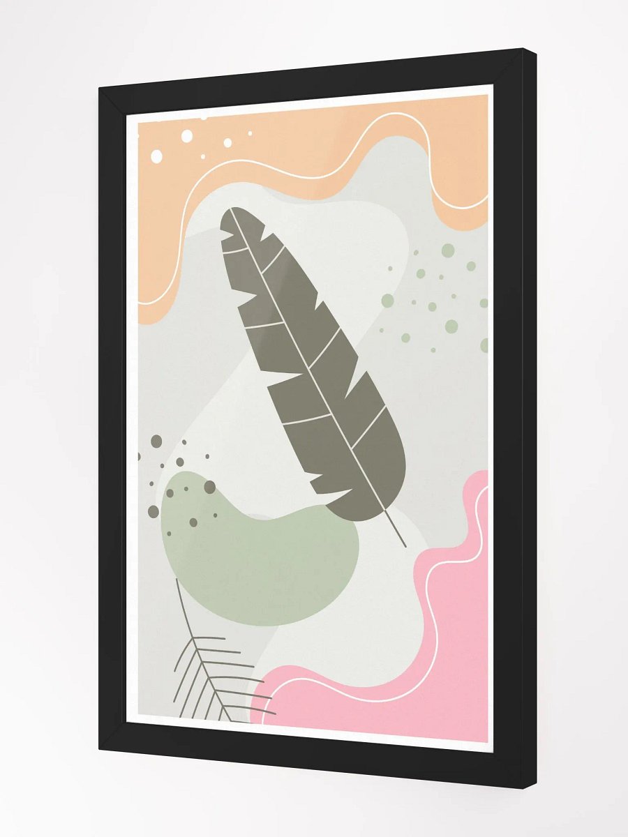 Chromatic Leaf Harmony Framed Poster product image (8)