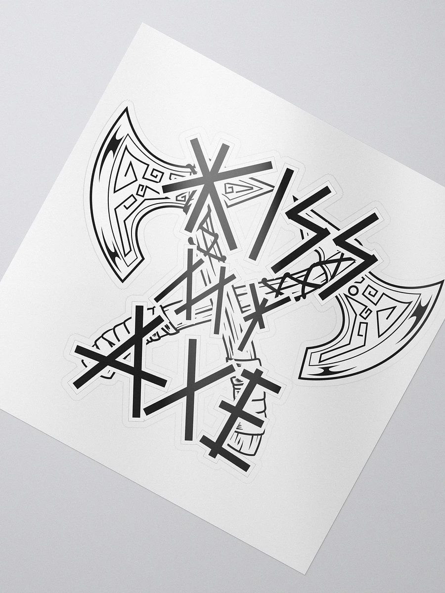 KISS MY AXE Sticker product image (2)