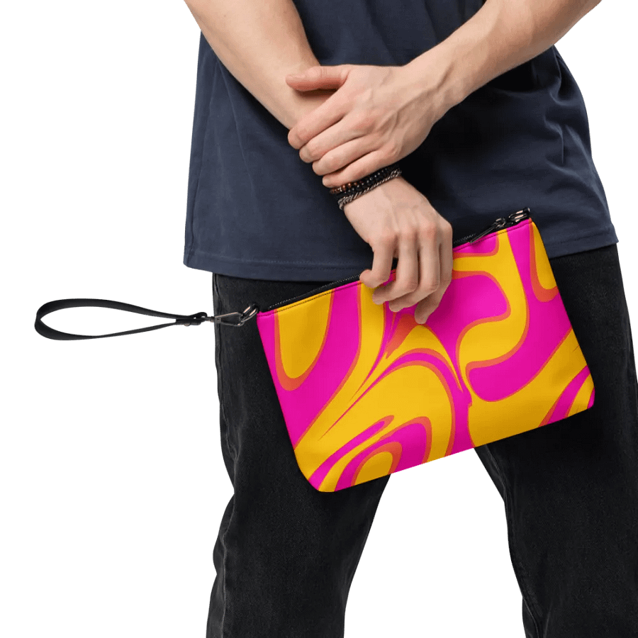 Pink and Yellow Psychedelic Swirls Crossbody Bag product image (8)