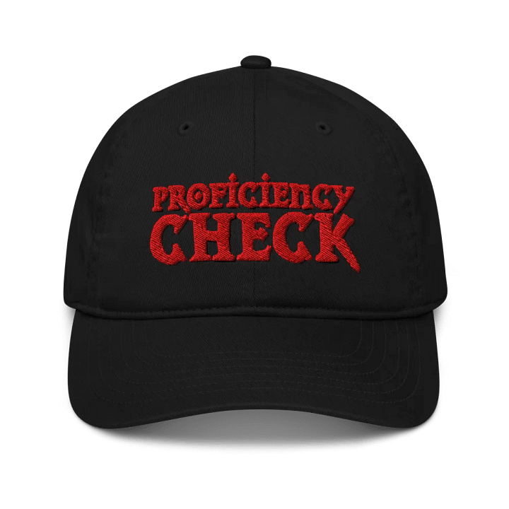 Red Proficiency Check - Organic Dad Hat product image (1)