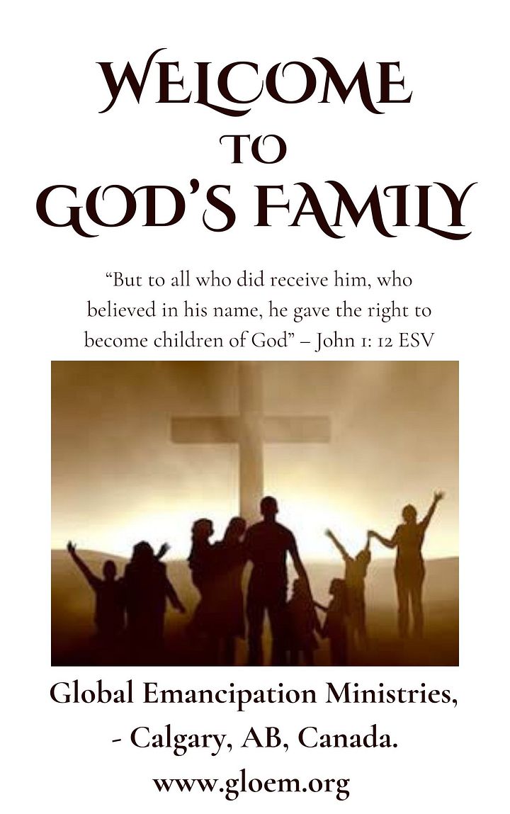 Welcome to God's Family - A Guide For New Believers in Christ Jesus _ Ebook product image (1)