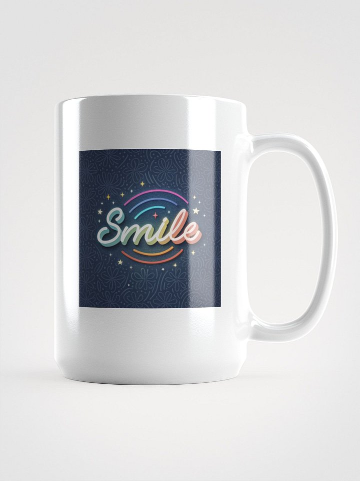 Starry Smile White Glossy Mug product image (1)