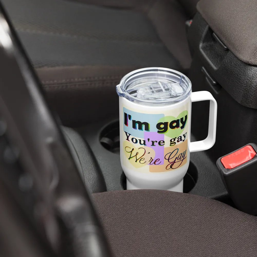We're Gay Insulated Cup with Handle product image (2)