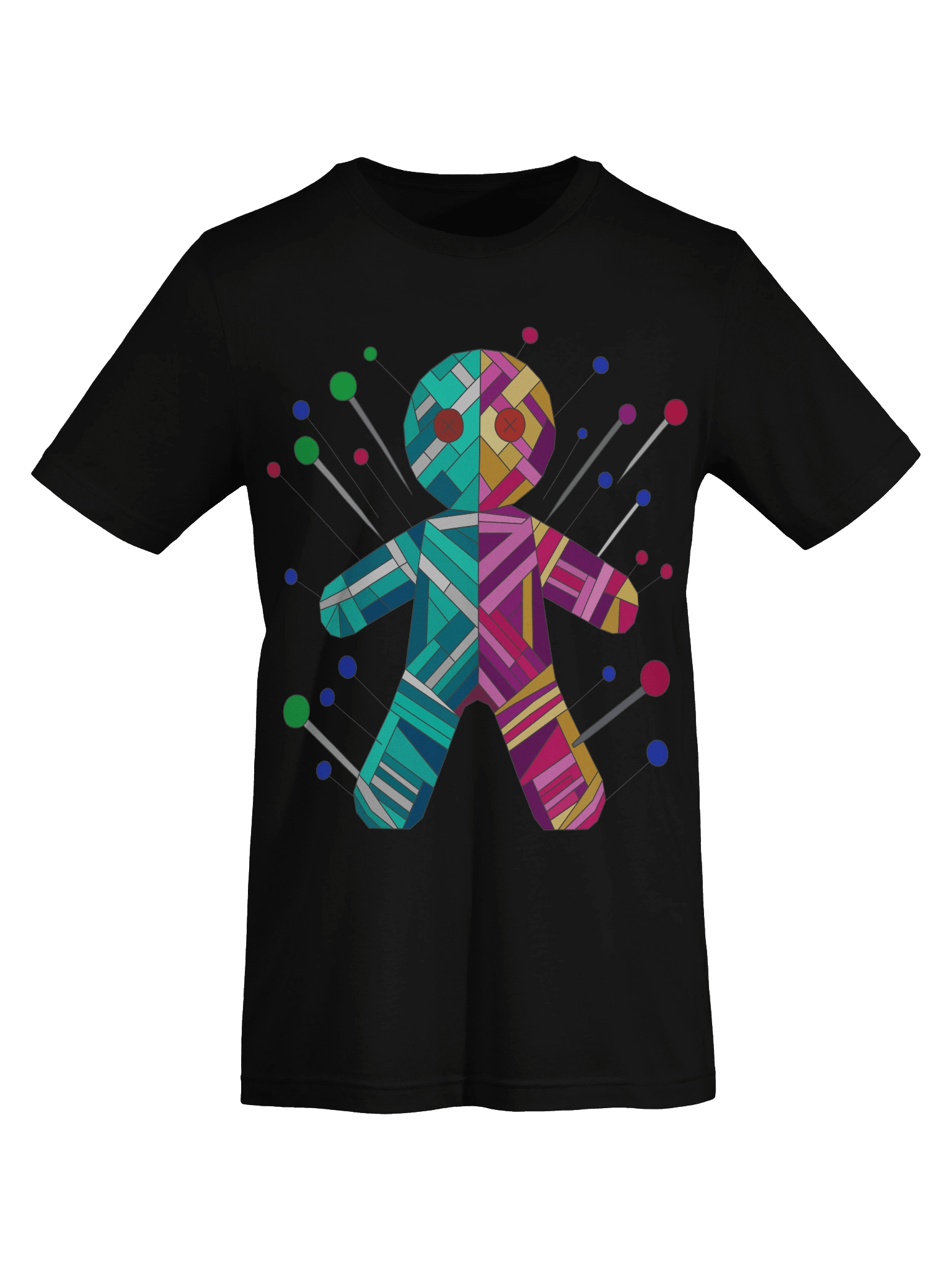 Geometric Voodoo Doll T-Shirt | Creepy Cute Graphic Tee product image (7)