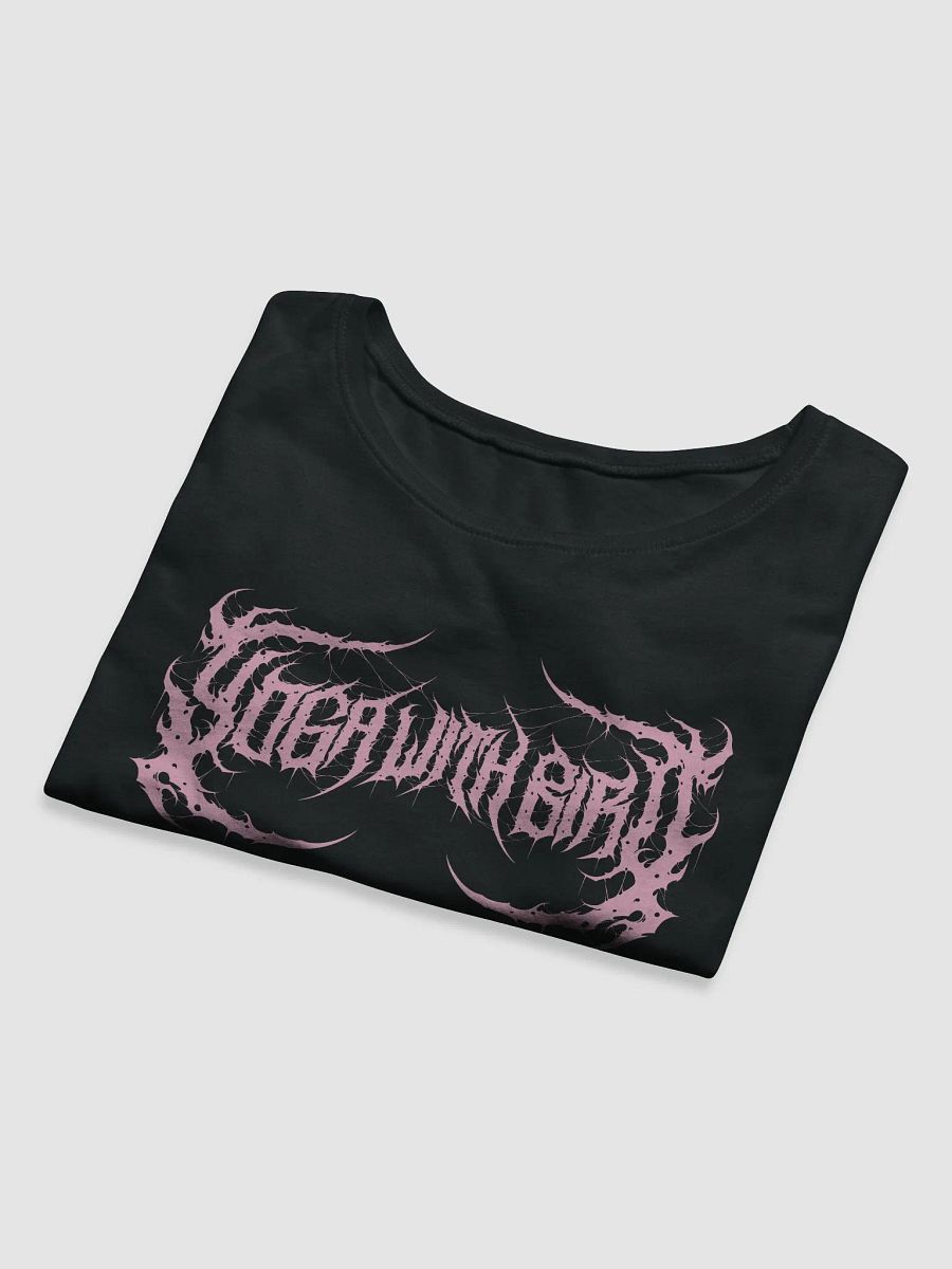 Yoga With Bird Pink Logo Tight Crop Tee product image (9)