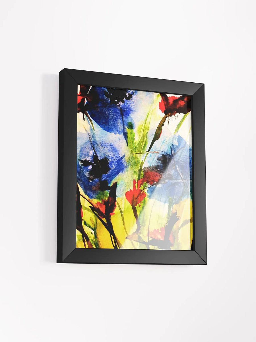 blue water colour flowers, original painting by the artist product image (2)