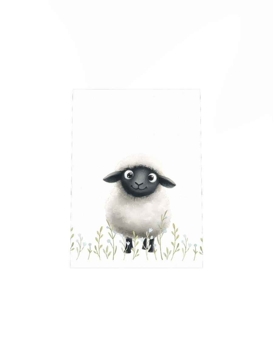 Cute Sheep Farm Nursery Print product image (5)