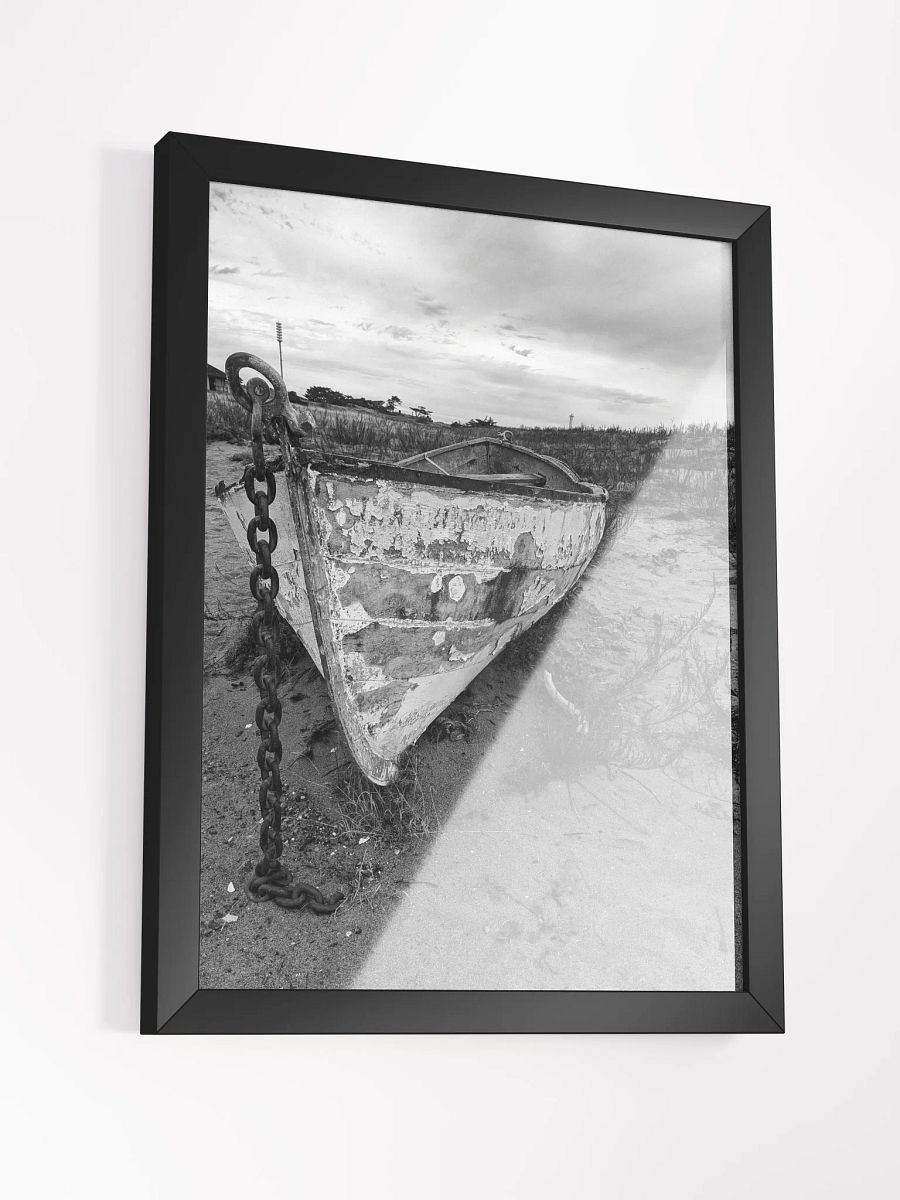 Black and White photo of Boat 12x16 product image (8)