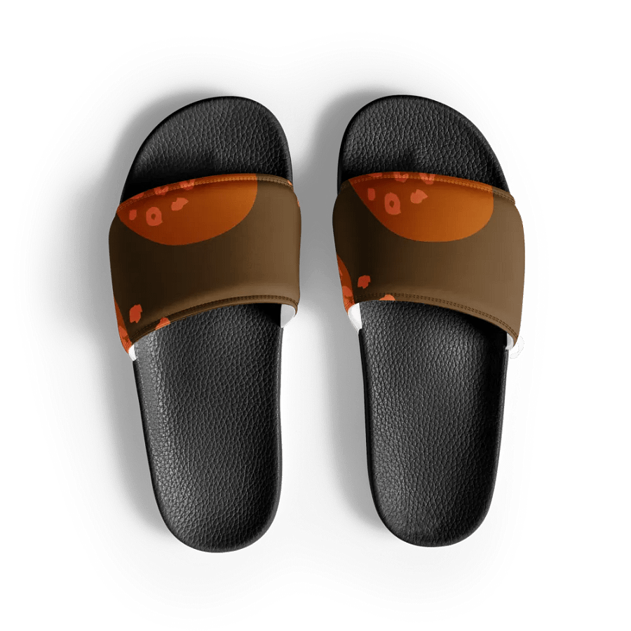 Orange Animal Print Men's Slides product image (3)