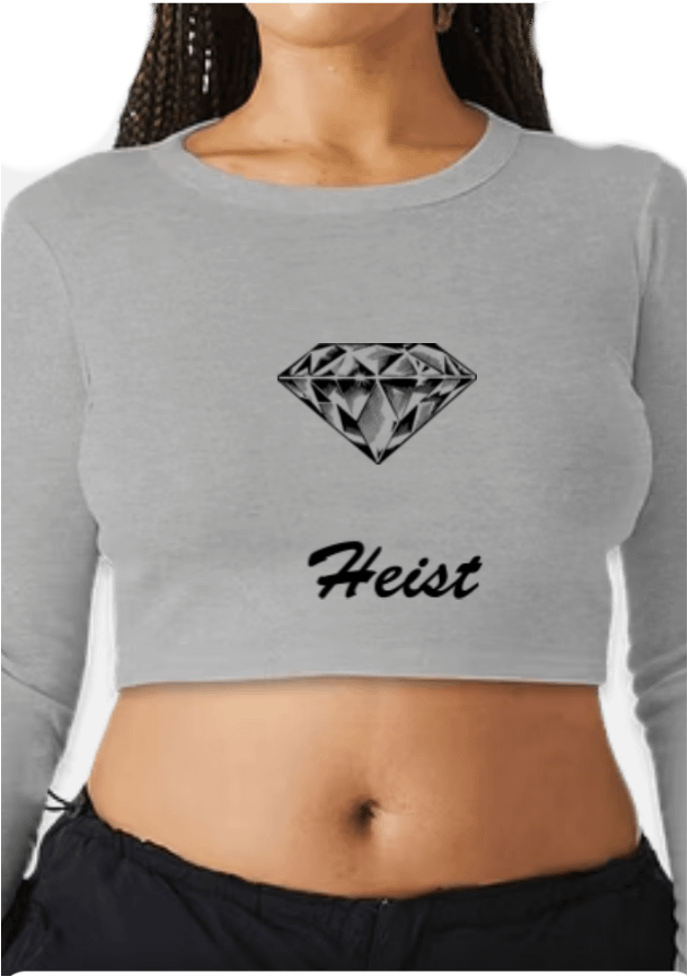 Diamond heist crop tops /hoodies women product image (2)