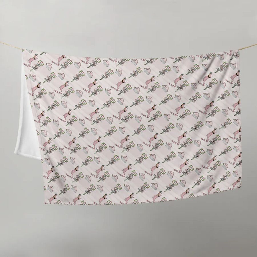 Pink Christmas Blanket product image (9)