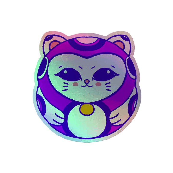 Daruma Charm - Purple - Sticker product image (2)