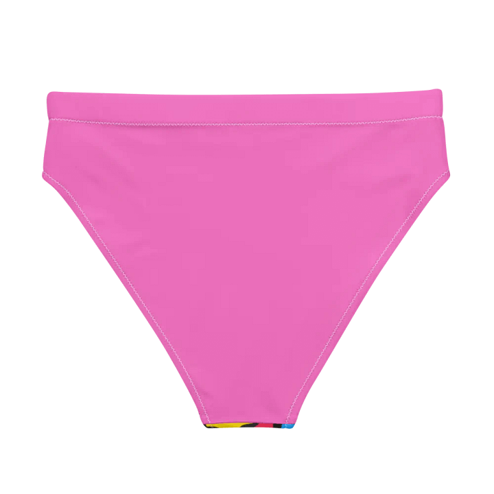 Vibrant Energy High-Waisted Bikini Bottoms - Wave at Sunset product image (2)