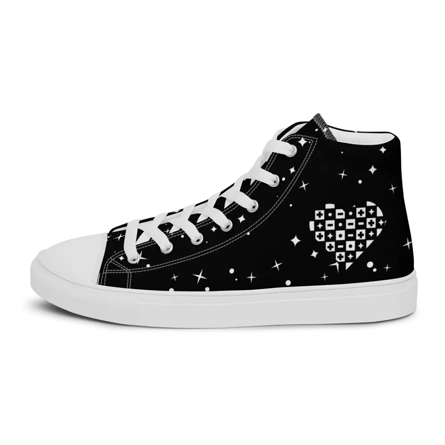 Woman's High-Top Sneakers (Checkered Heart) product image (6)
