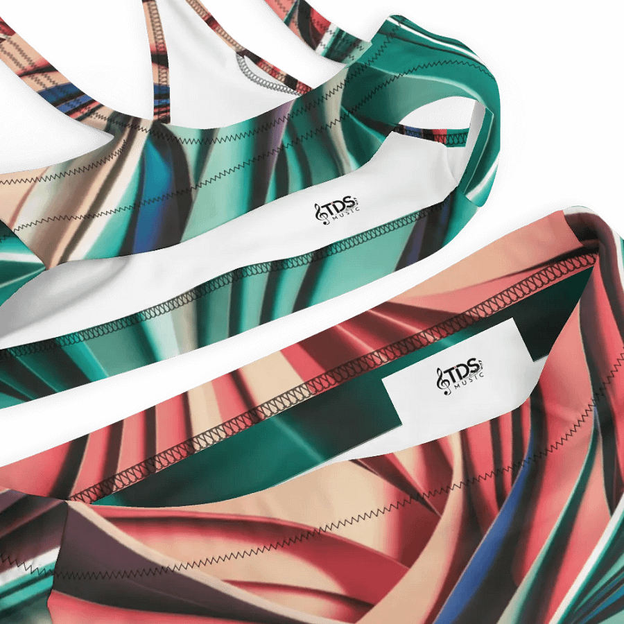 TDS Music Recycled High Waisted Bikini Set in Abstract Colors (XS-3XL) product image (12)
