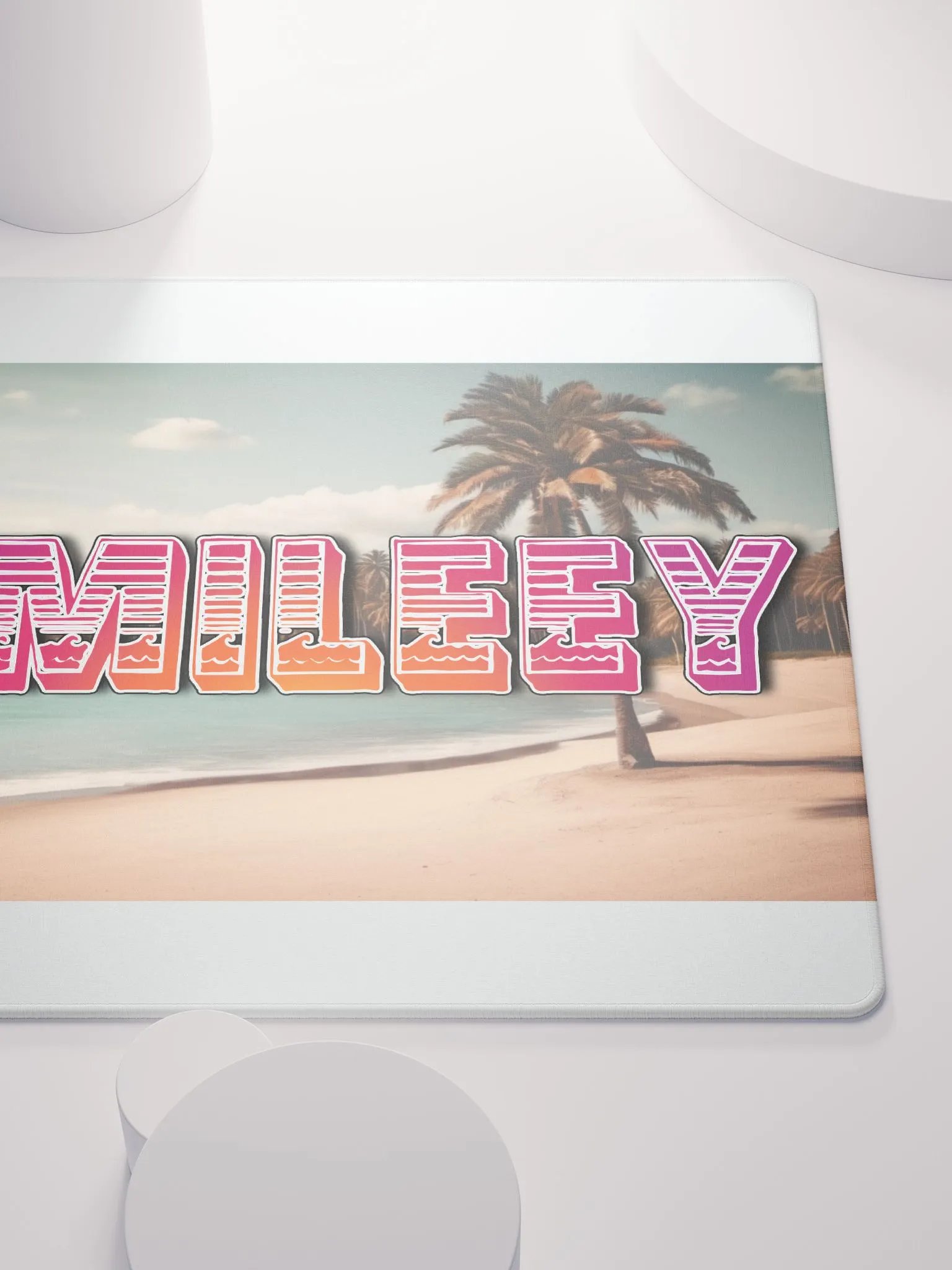 BEACH VIBES SUNSET SMILEEY - GAMING MOUSEPAD product image (5)