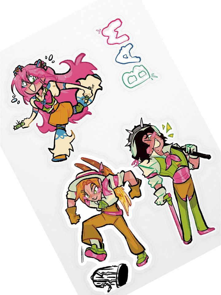 Bamboozler group sticker sheet! product image (1)