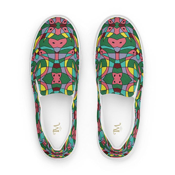 Watermelon Bloom – Women's Slip-On Canvas Shoes product image (1)