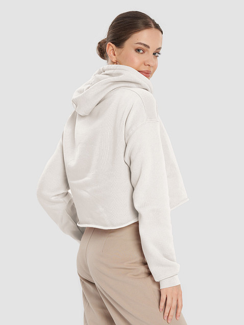 Photo showing Bella+Canvas Fleece Crop Hoodie