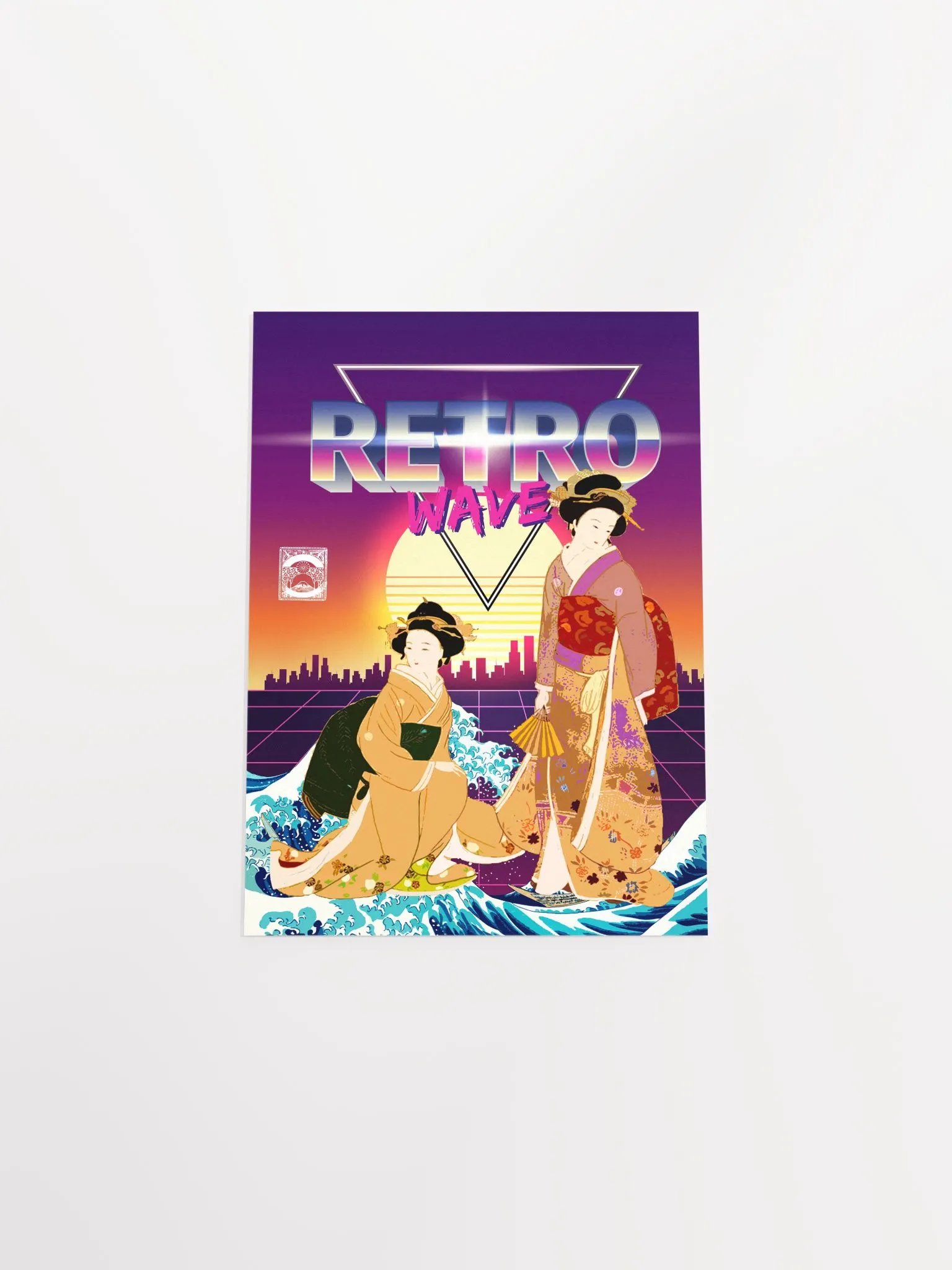 Synthwave Space: ukiyo-e [synthwave/vaporwave/cyberpunk] — aesthetic poster, retrowave poster, neon poster product image (10)