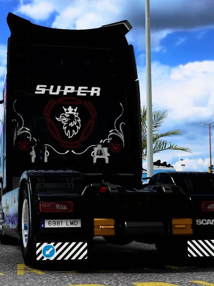ETS2 Skin - Scania V8 Next Gen Griffin Fly Transport product image (2)