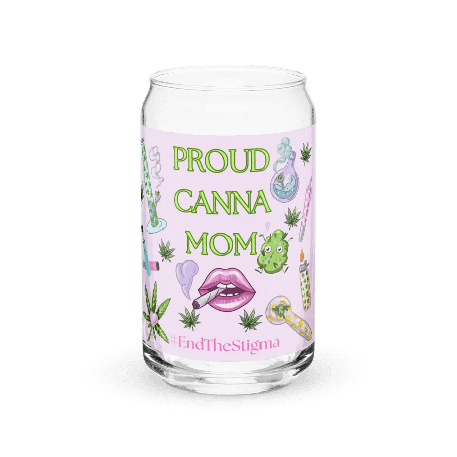 Proud Canna Mom Can-Shaped Glass product image (2)