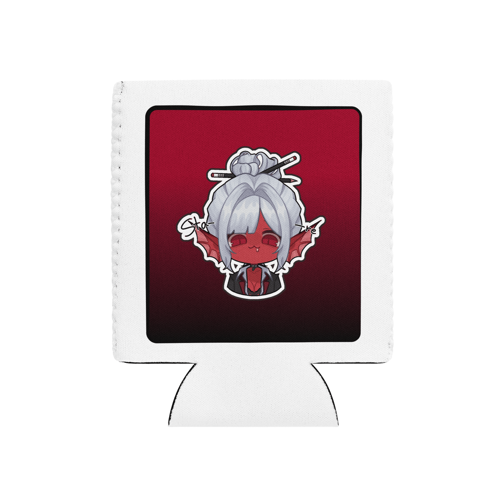 Stare Emote Coozie (Red) product image (1)