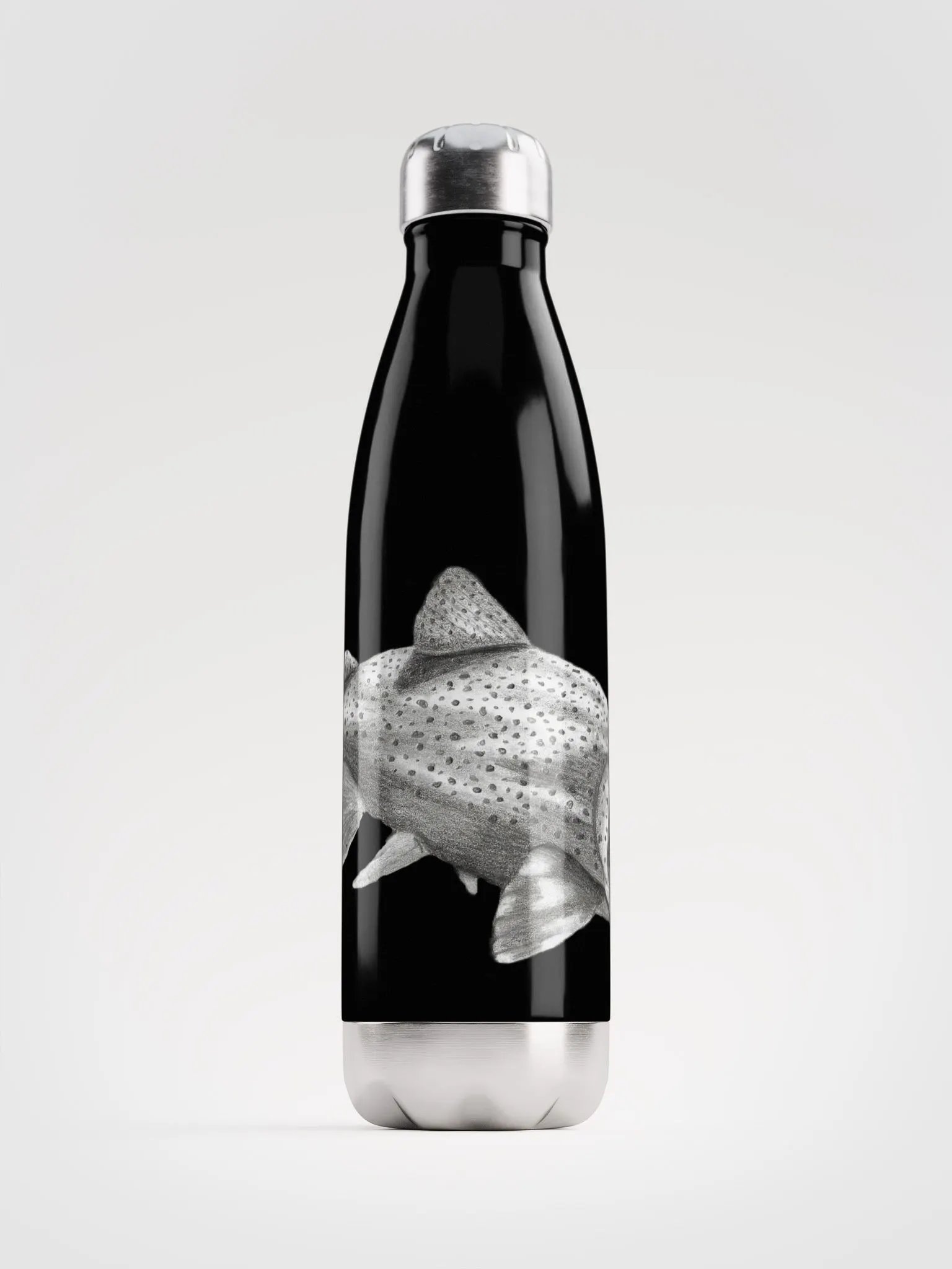 Trout Drawing Water Bottle product image (2)