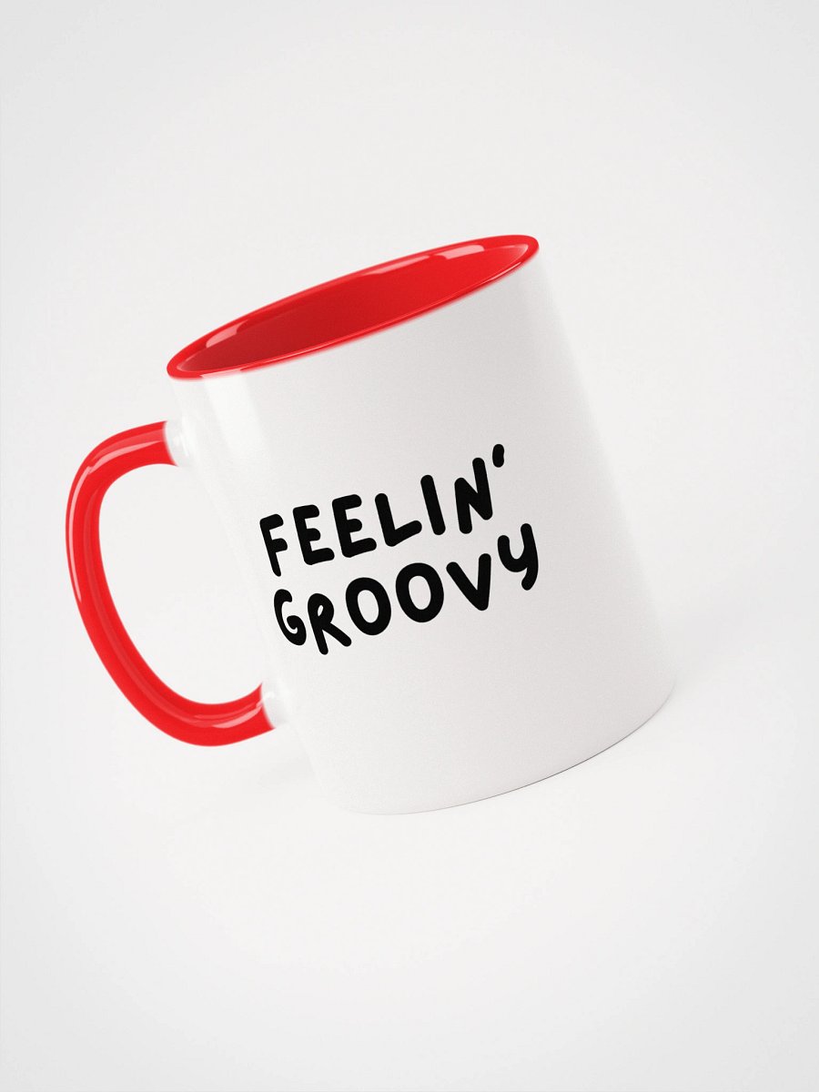 “Feelin’ Groovy” My Vibe Ceramic Mug with Color product image (4)