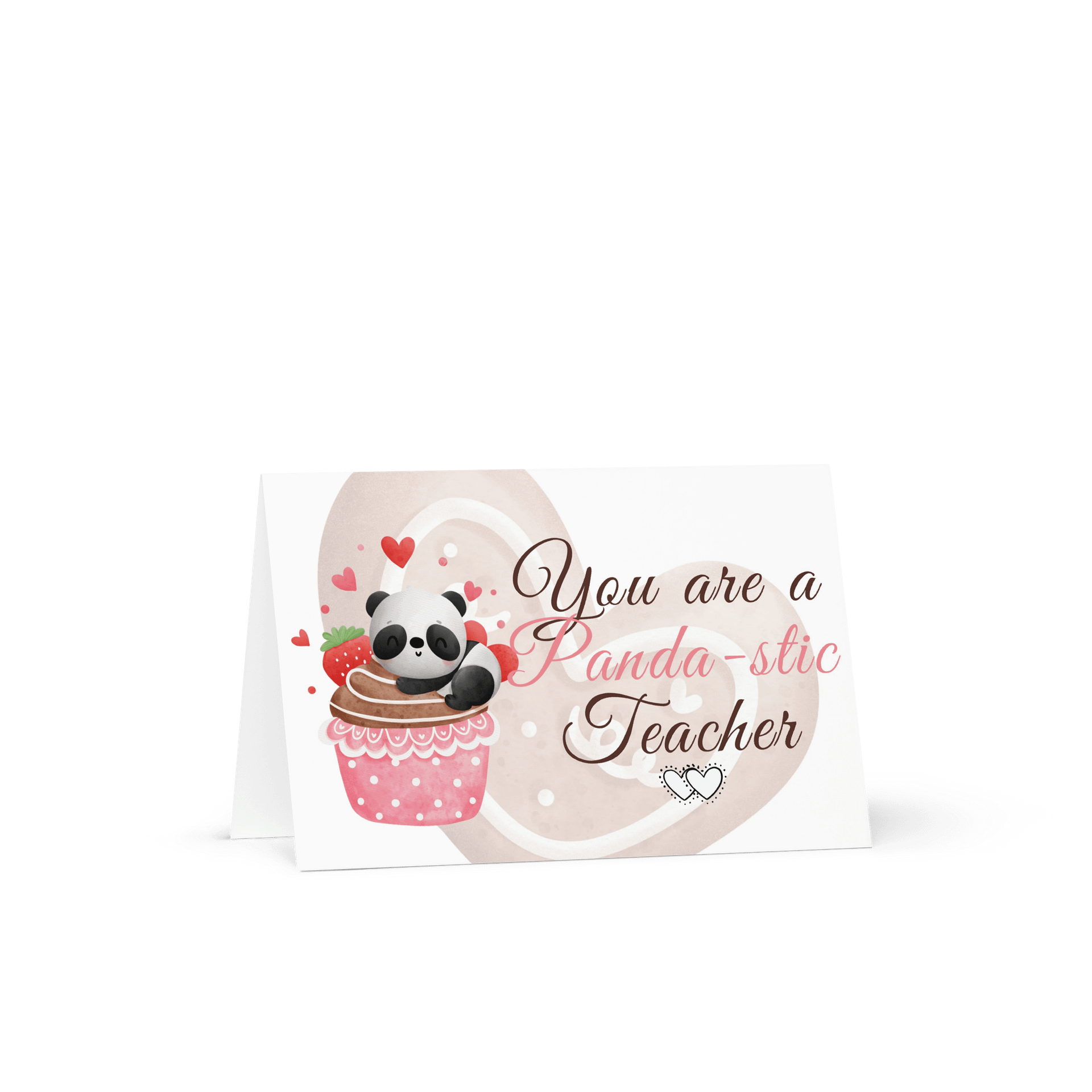you are panda-stic teacher greeting card product image (2)