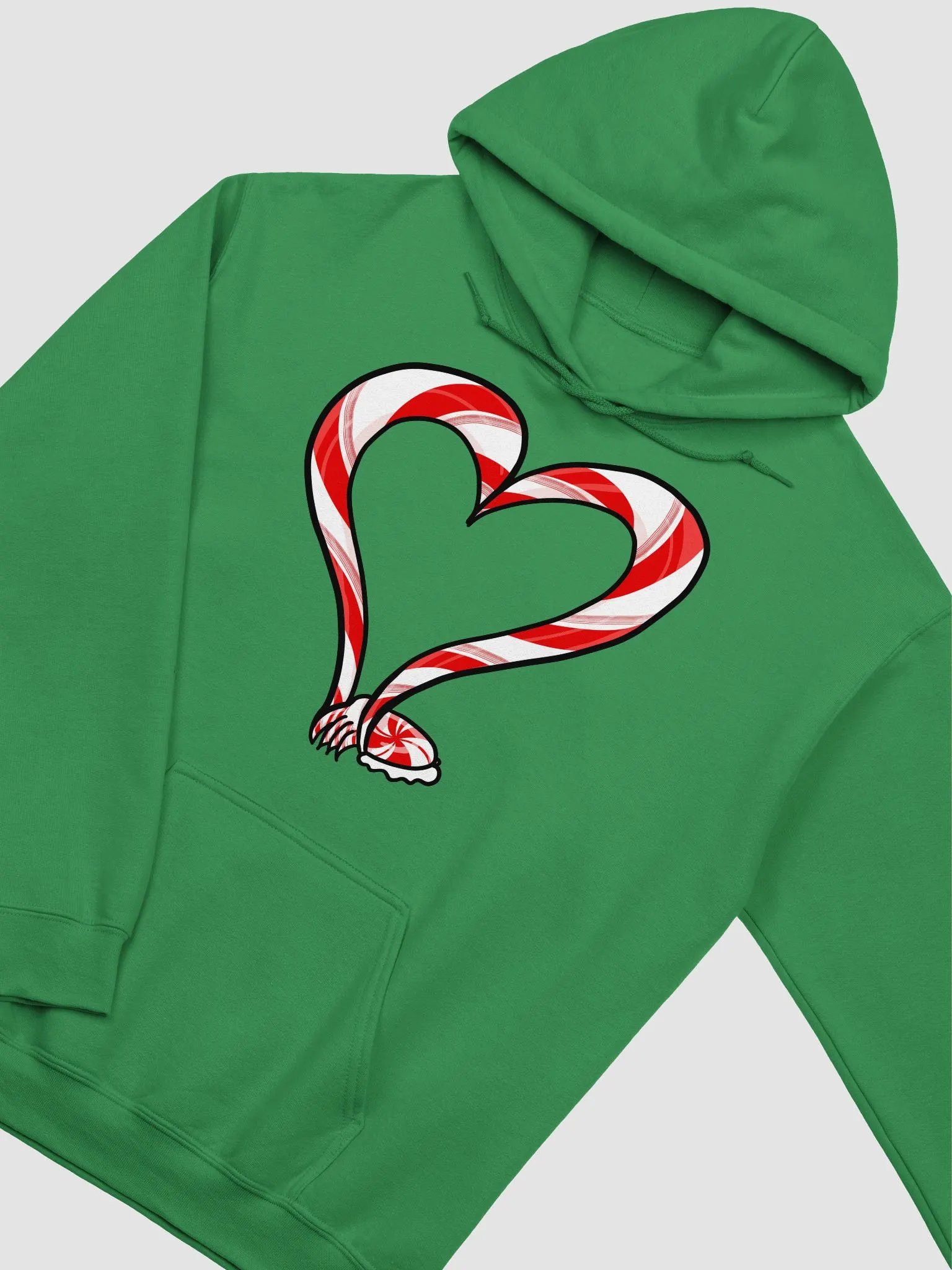 Candycane Tentacle Heart Hoodie product image (1)